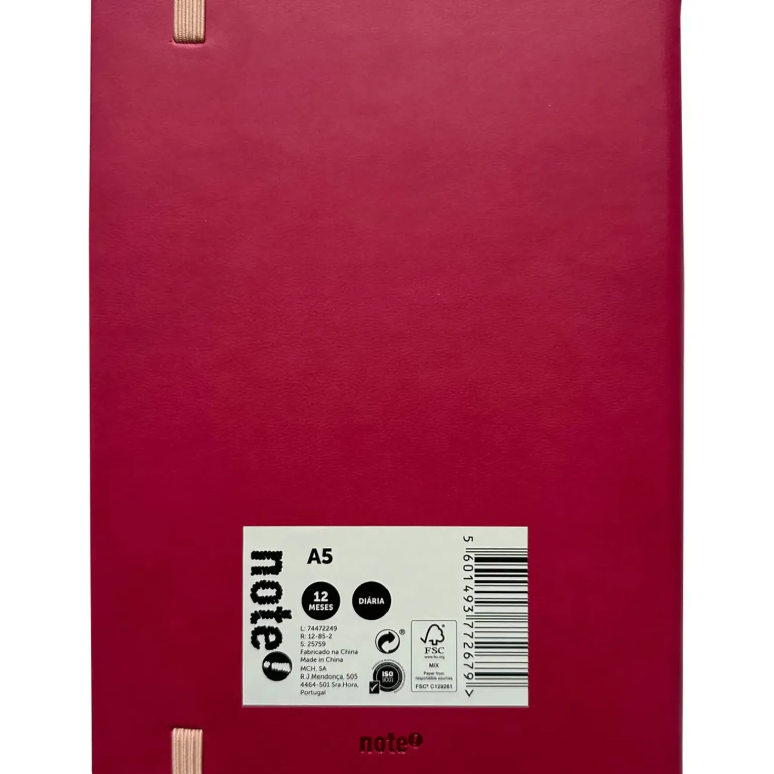 Agenda A5 Basic com Elástico Color Note! (artigo sortido)