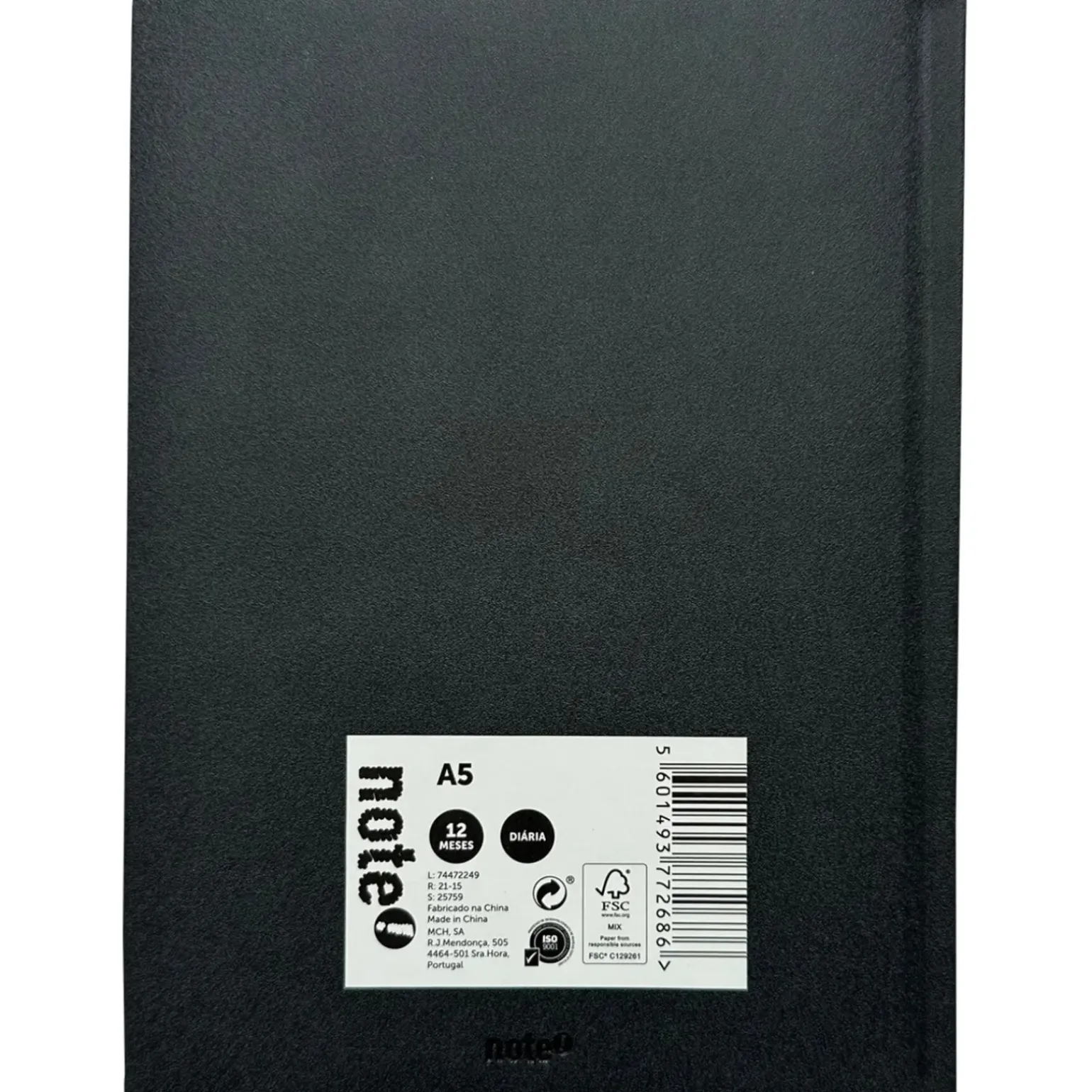 Agenda A5 Basic Vert Note! (artigo sortido)