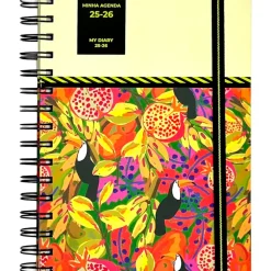 Agenda A5 2026 Espiral 16M Semanal Tropic Note!