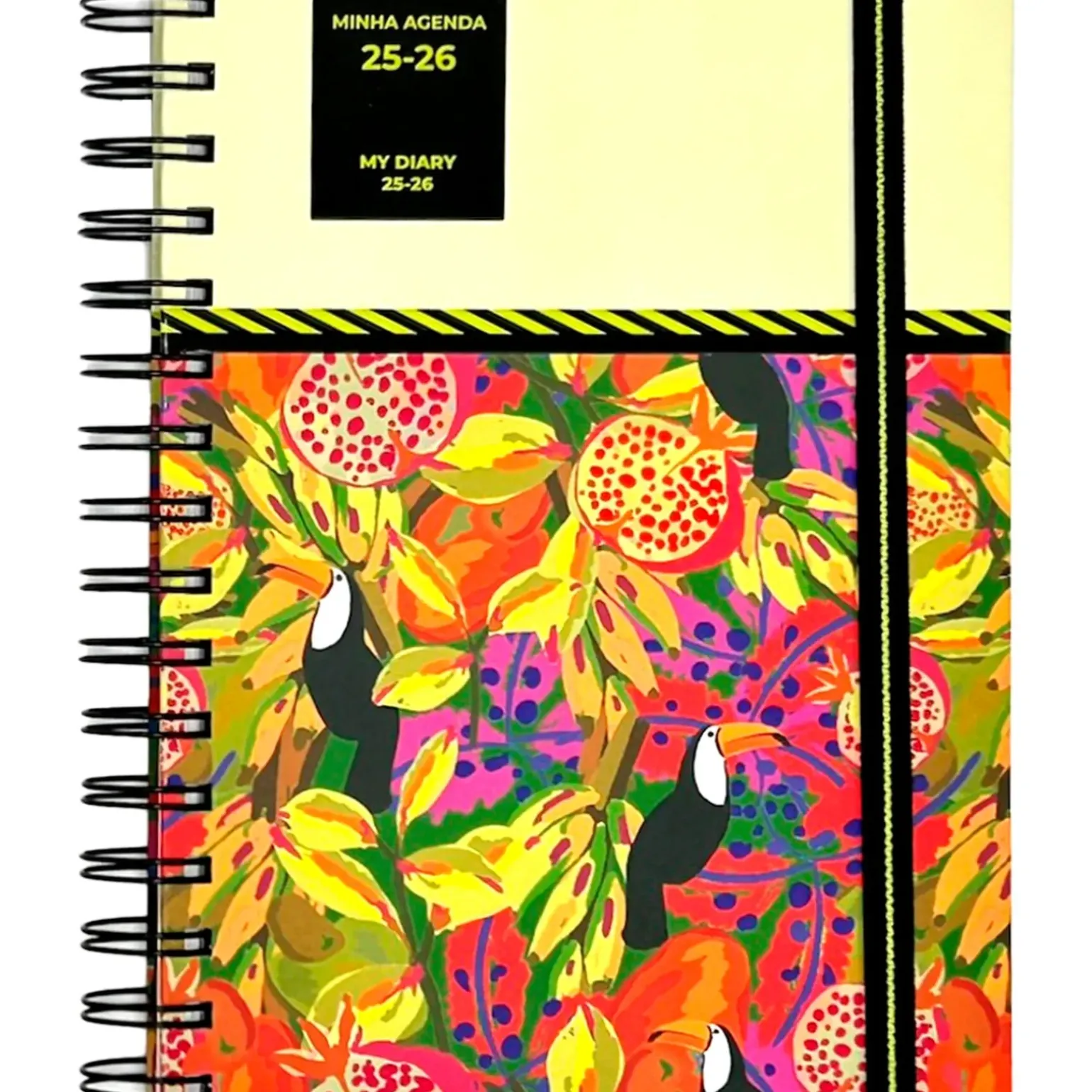 Agenda A5 2026 Espiral 16M Semanal Tropic Note!