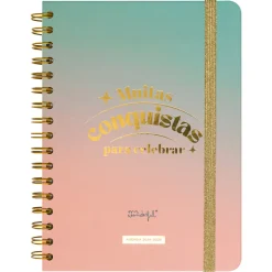Agenda Office 24/25 Semanal Grande - Muitas Conquistas para Celebrar