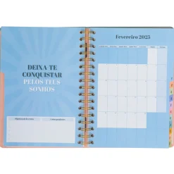 Agenda Office 24/25 Semanal Grande - Muitas Conquistas para Celebrar