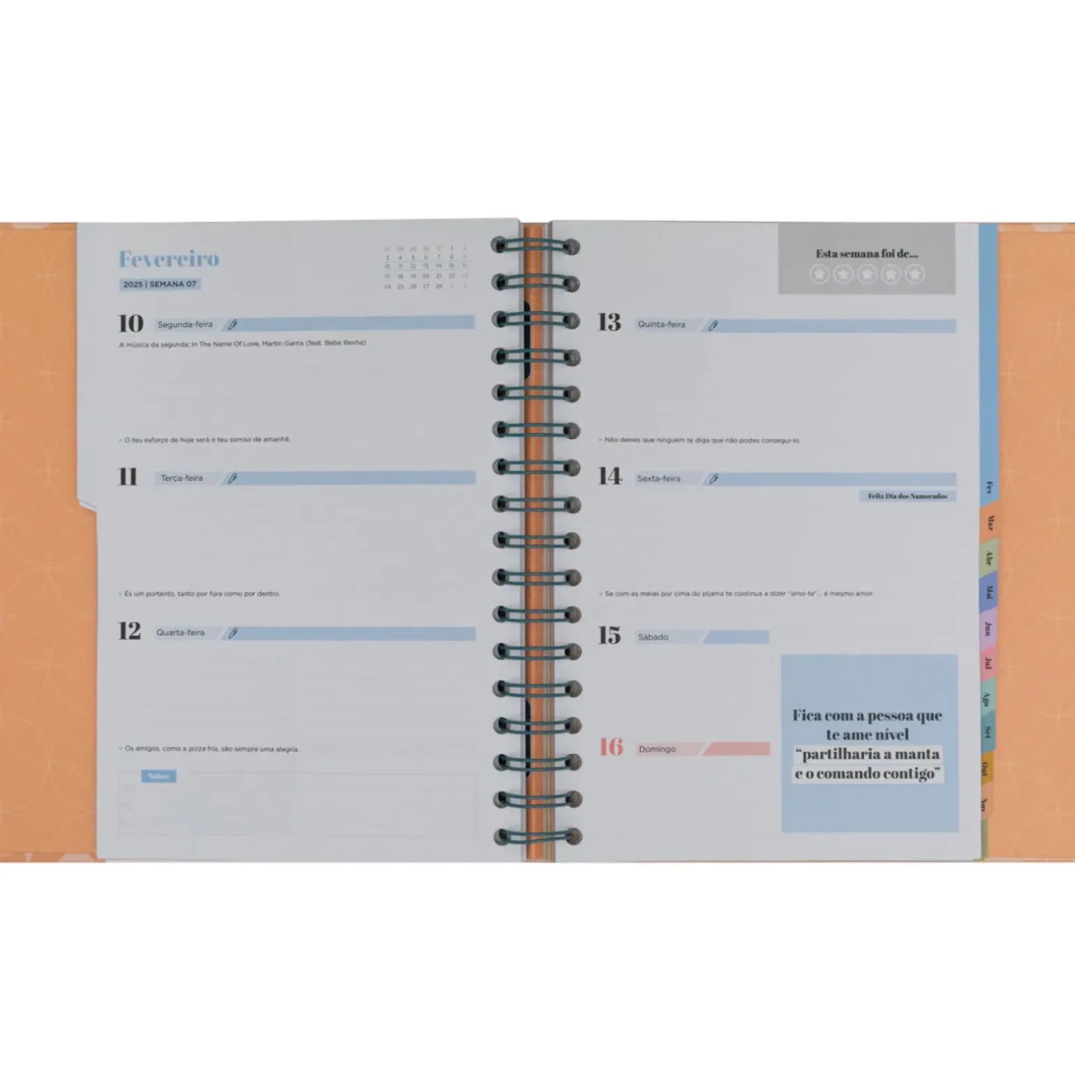 Agenda Office 24/25 Semanal - Vai Correr Tudo Melhor que Bem