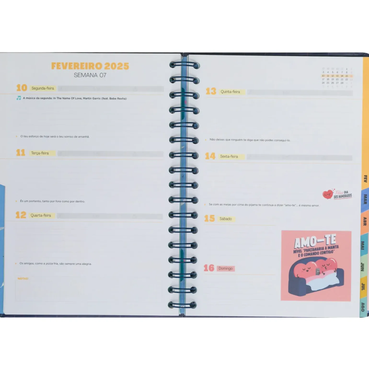 Agenda Wonder 24/25 Semanal Grande - Planos Que Prometem, Sonhos que Acontecem