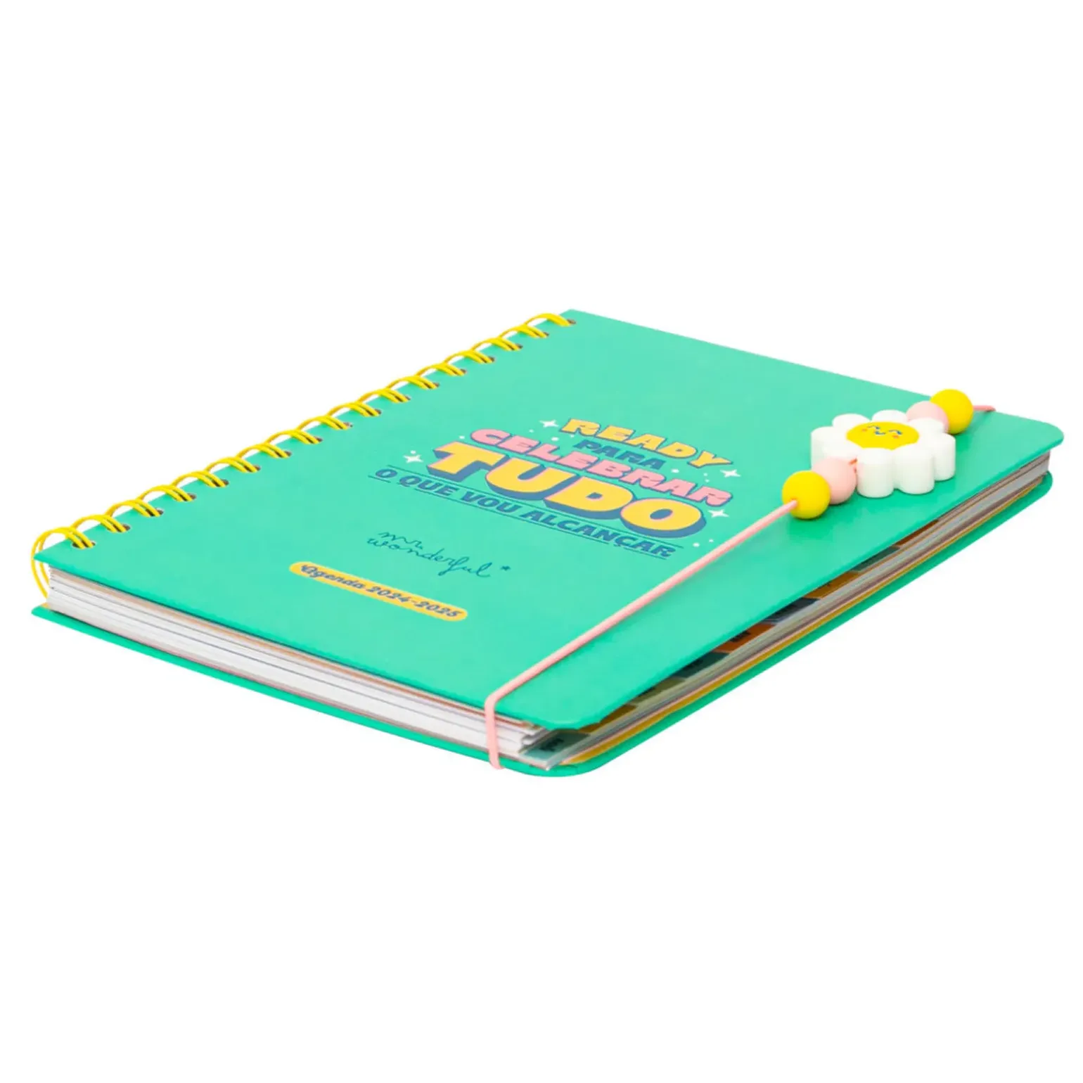 Agenda Wonder 24/25 Semanal Grande - Ready Para Celebrar Tudo o que Vou Alcançar
