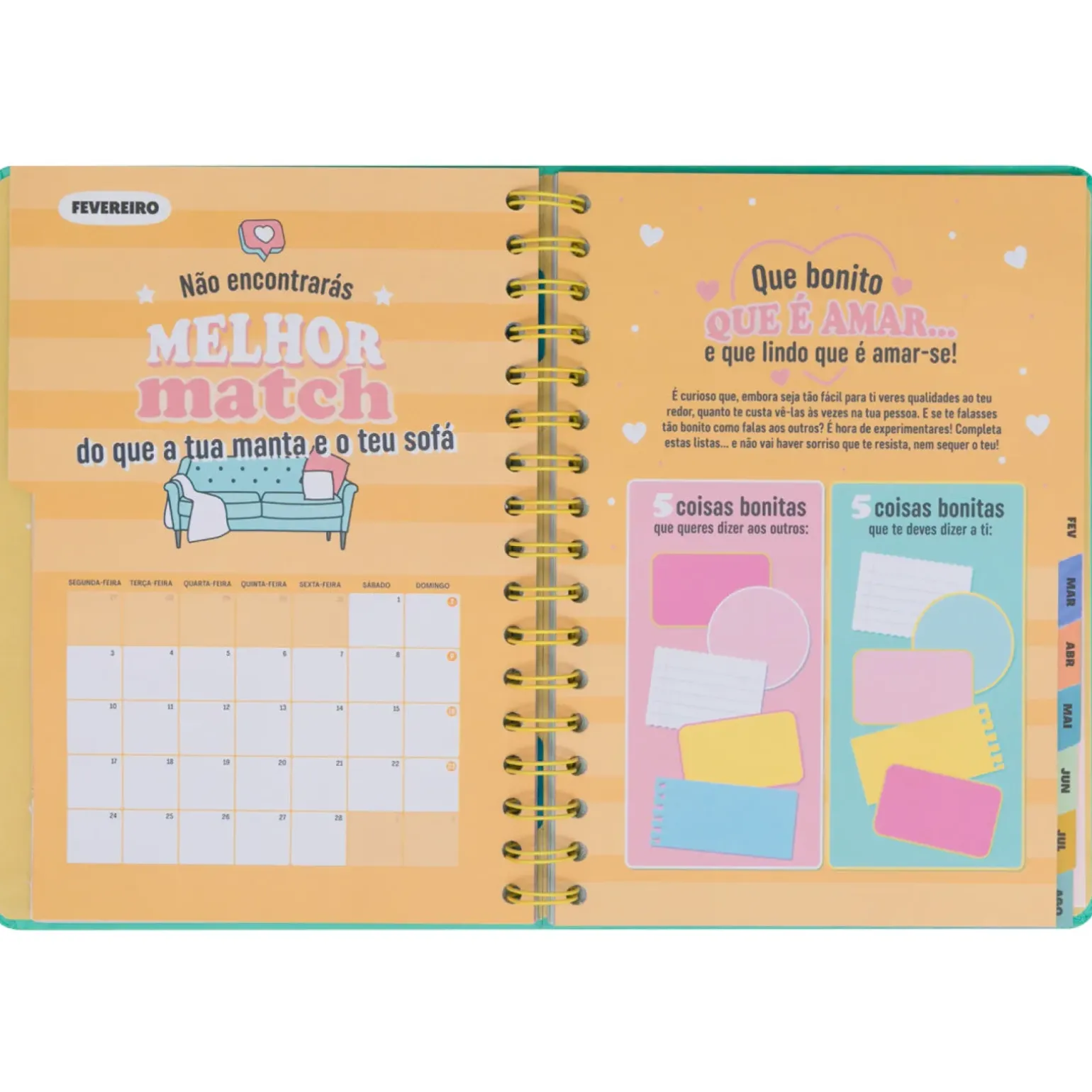 Agenda Wonder 24/25 Semanal Grande - Ready Para Celebrar Tudo o que Vou Alcançar