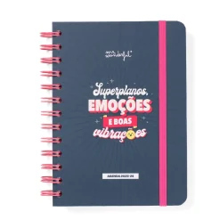Agenda Wonder 25-26 Semanal Pequena - Boas Vibrações