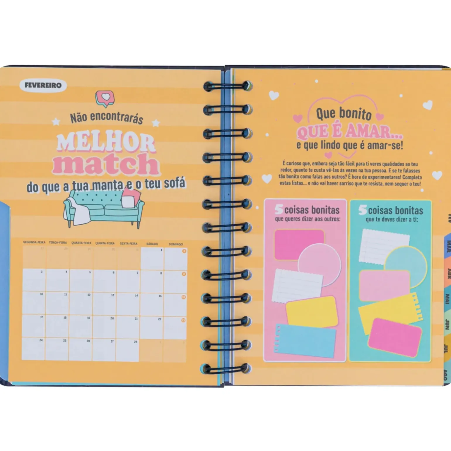 Agenda Wonder 24/25 Semanal Pequena - Planos que Prometem e Sonhos que Acontecem