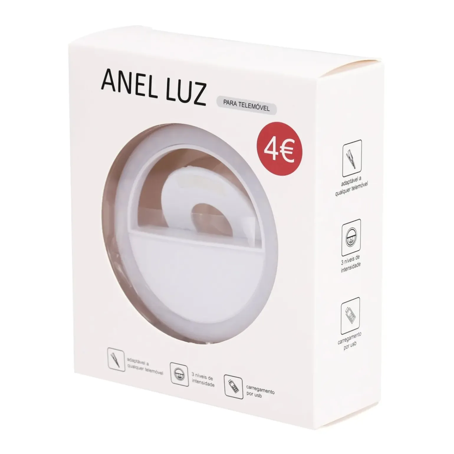 Anel De Luz Led Para Telemóvel