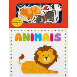 Animais - Livro com 12 Peças para Encaixar