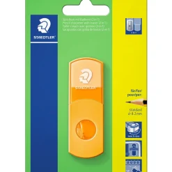 Apara Lápis Com Depósito+Borracha 2Em1 Amarelo Staedtler