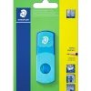 Apara Lápis Com Depósito+Borracha 2Em1 Azul Staedtler