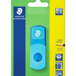 Apara Lápis Com Depósito+Borracha 2Em1 Azul Staedtler