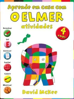 Aprende em Casa com o Elmer de David McKee - Atividades para 4 Anos