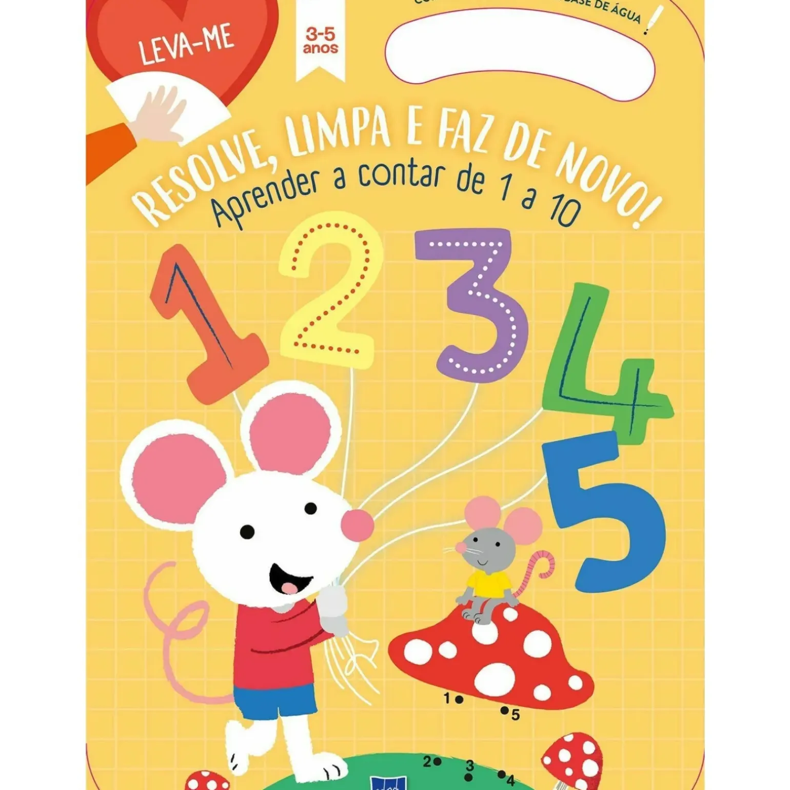 Aprender a Contar de 1 a 10 - Amarelo 3-5 Anos