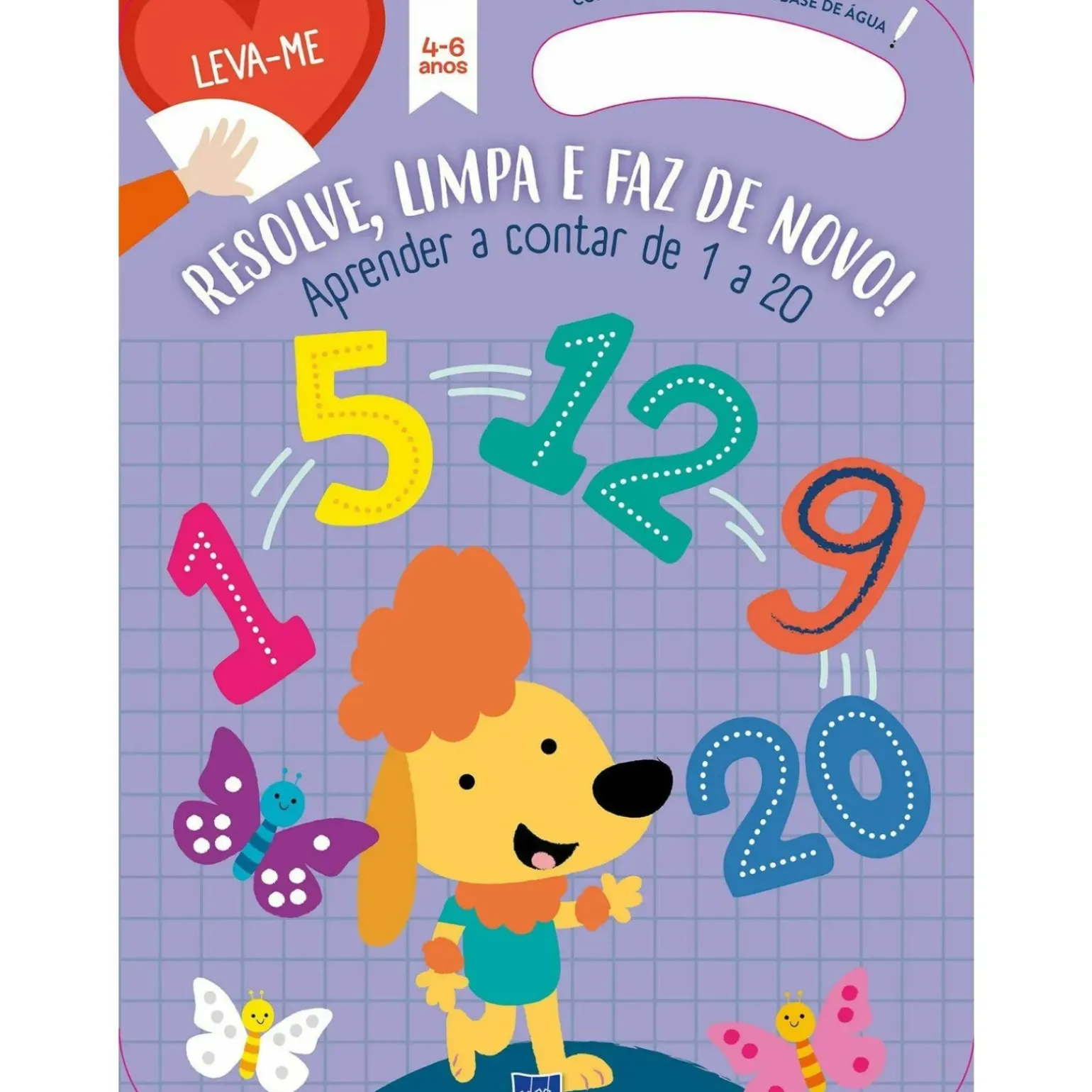 Aprender a Contar de 1 a 10 - Roxo 4-6 Anos