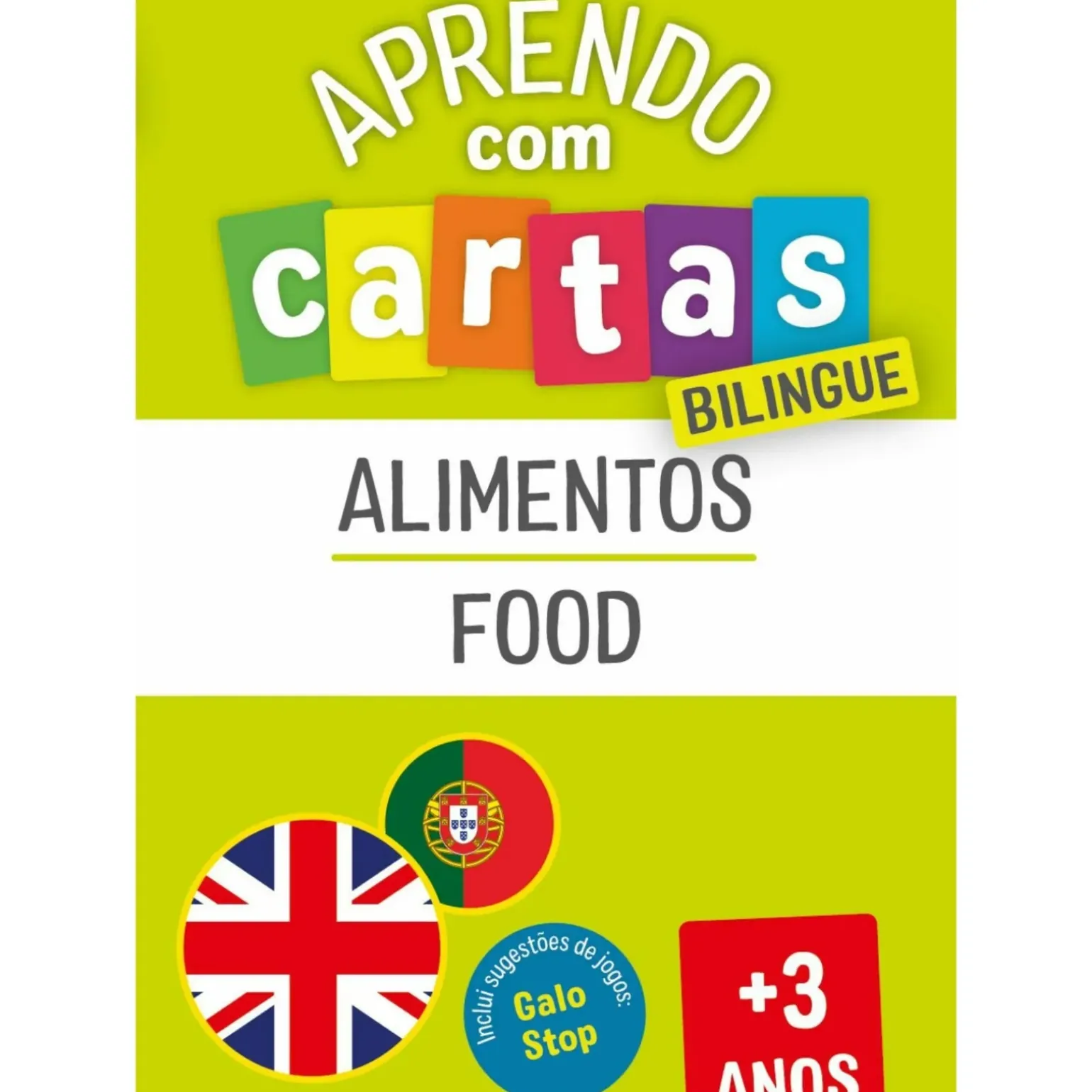 Aprendo com Cartas - Alimentos - Bilingue