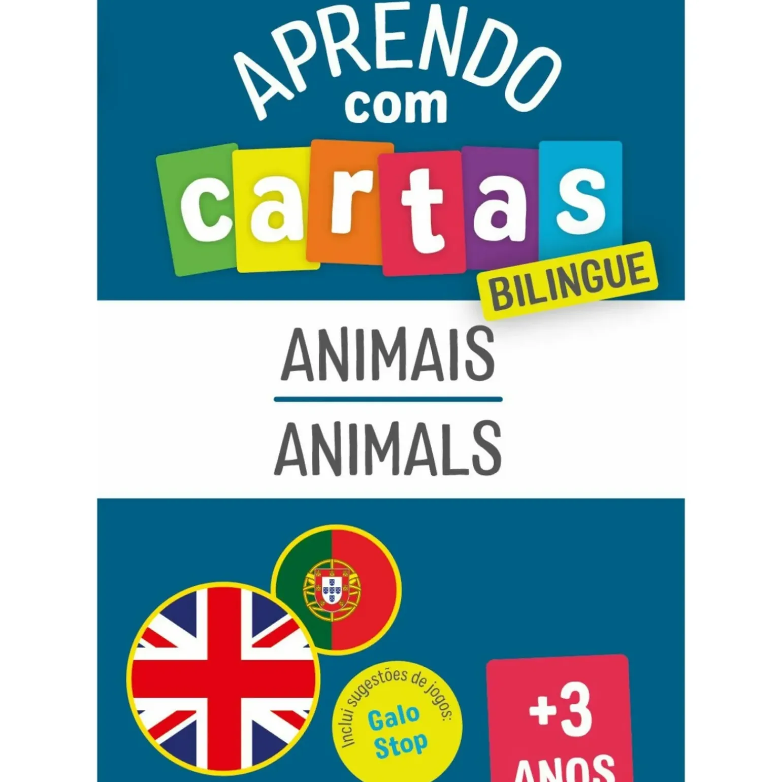 Aprendo com Cartas - Animais - Bilingue