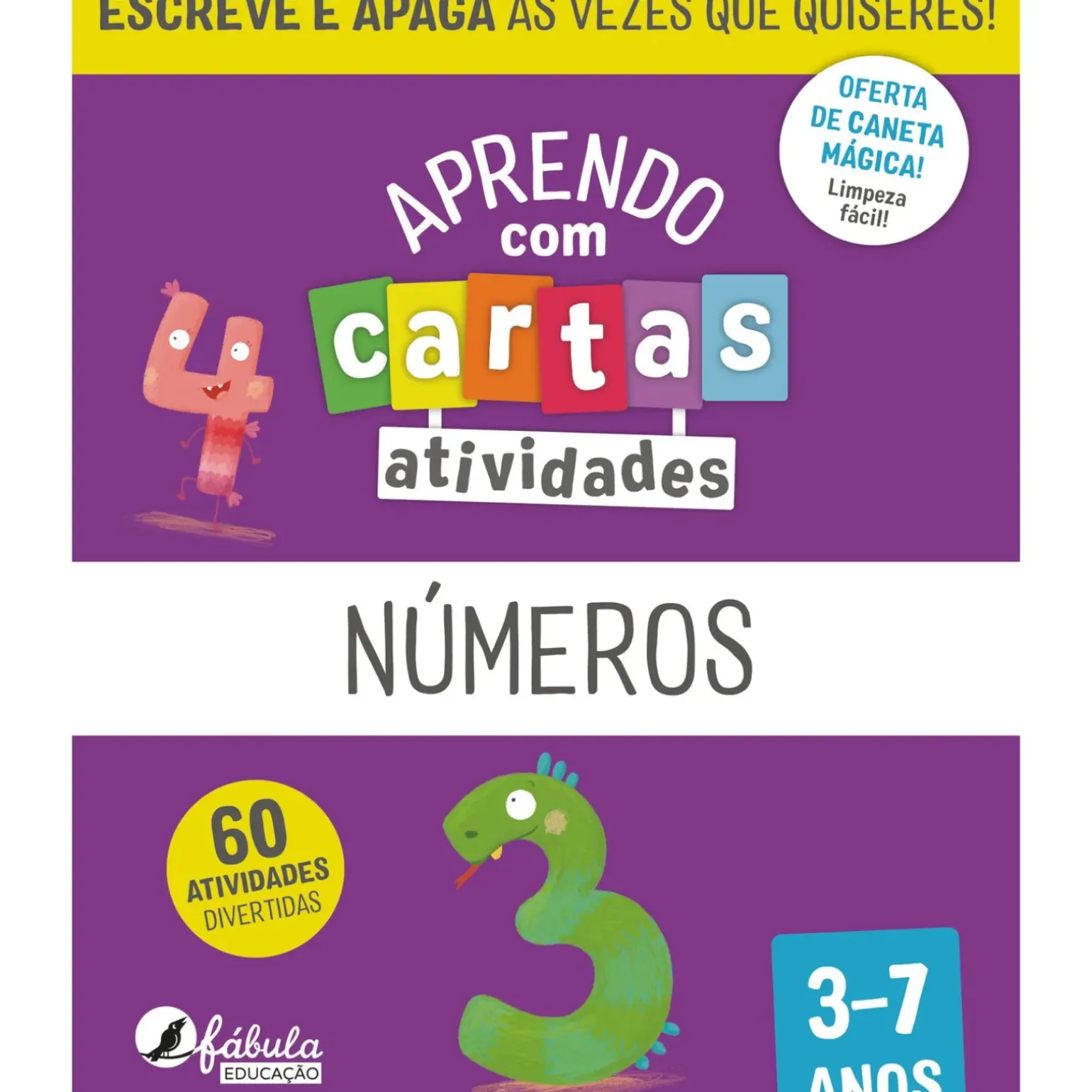 Aprendo com Cartas - Atividades - Números 3-7 Anos Ilustração: Maria Fernandes