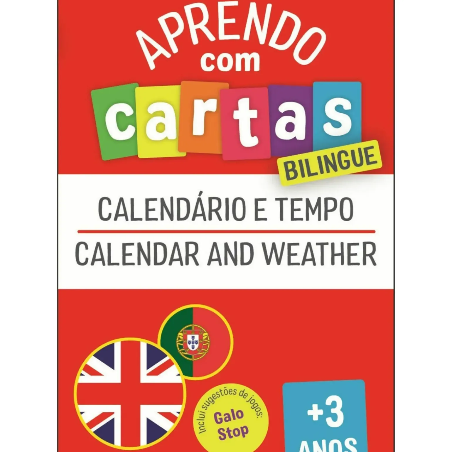 Aprendo com Cartas: Bilingue - Calendário e Tempo +3 Anos