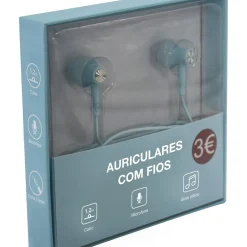 Auriculares Com Fios Aqua Sky