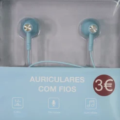 Auriculares Com Fios Aqua Sky