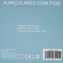 Auriculares Com Fios Aqua Sky