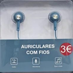 Auriculares Com Fios Azul Fusion