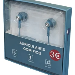 Auriculares Com Fios Azul Fusion