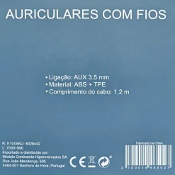 Auriculares Com Fios Azul Fusion
