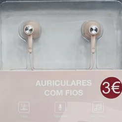Auriculares com Fios Rosa Fusion