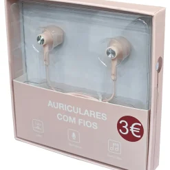 Auriculares com Fios Rosa Fusion