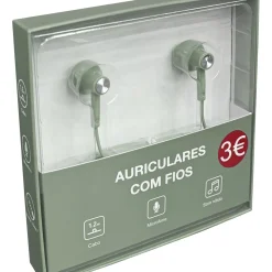 Auriculares com Fios Verde Fusion