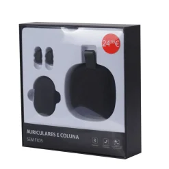 Auriculares E Coluna Sem Fios Preto Blue