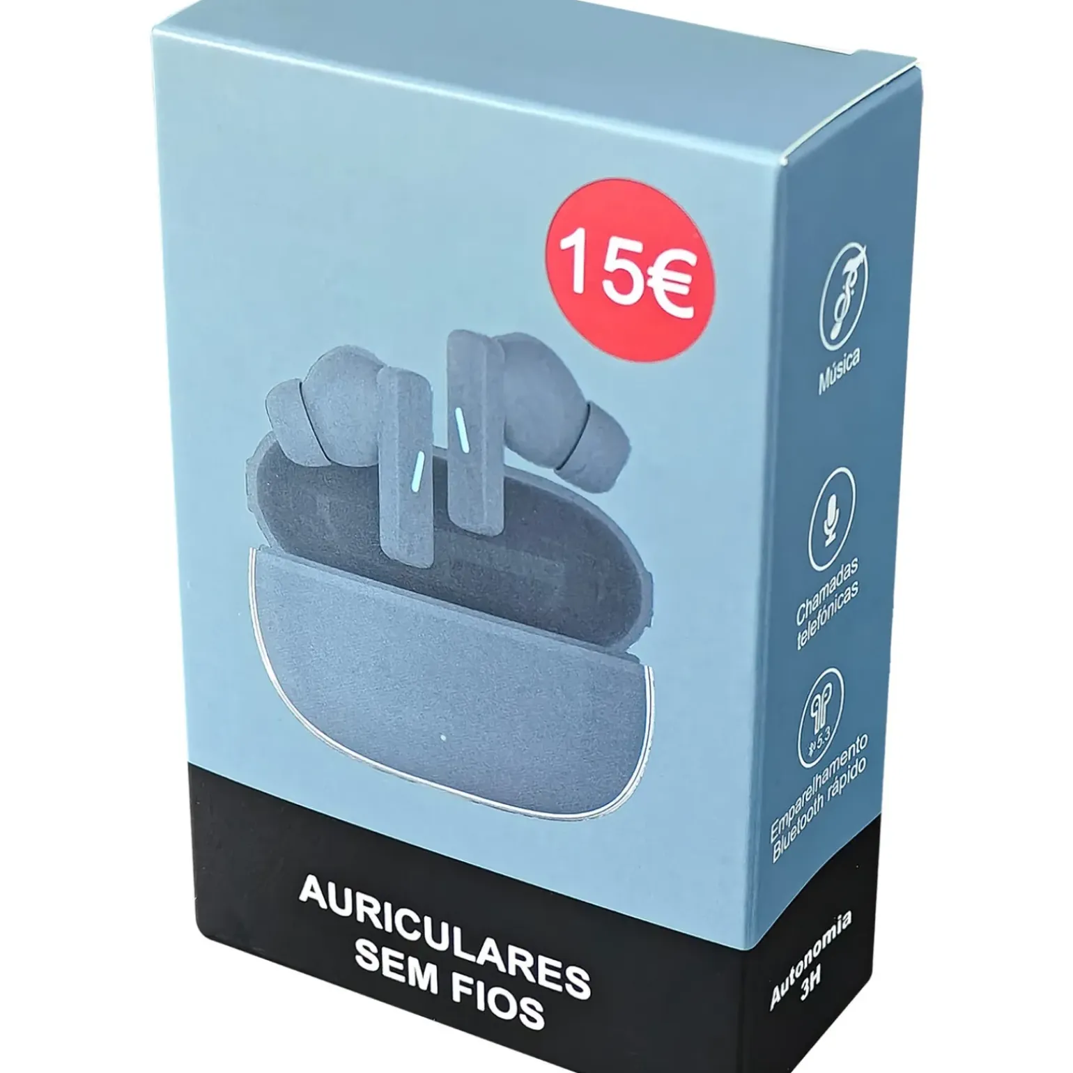 Auriculares Sem Fios Azul Fusion