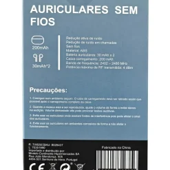 Auriculares Sem Fios Azul Fusion