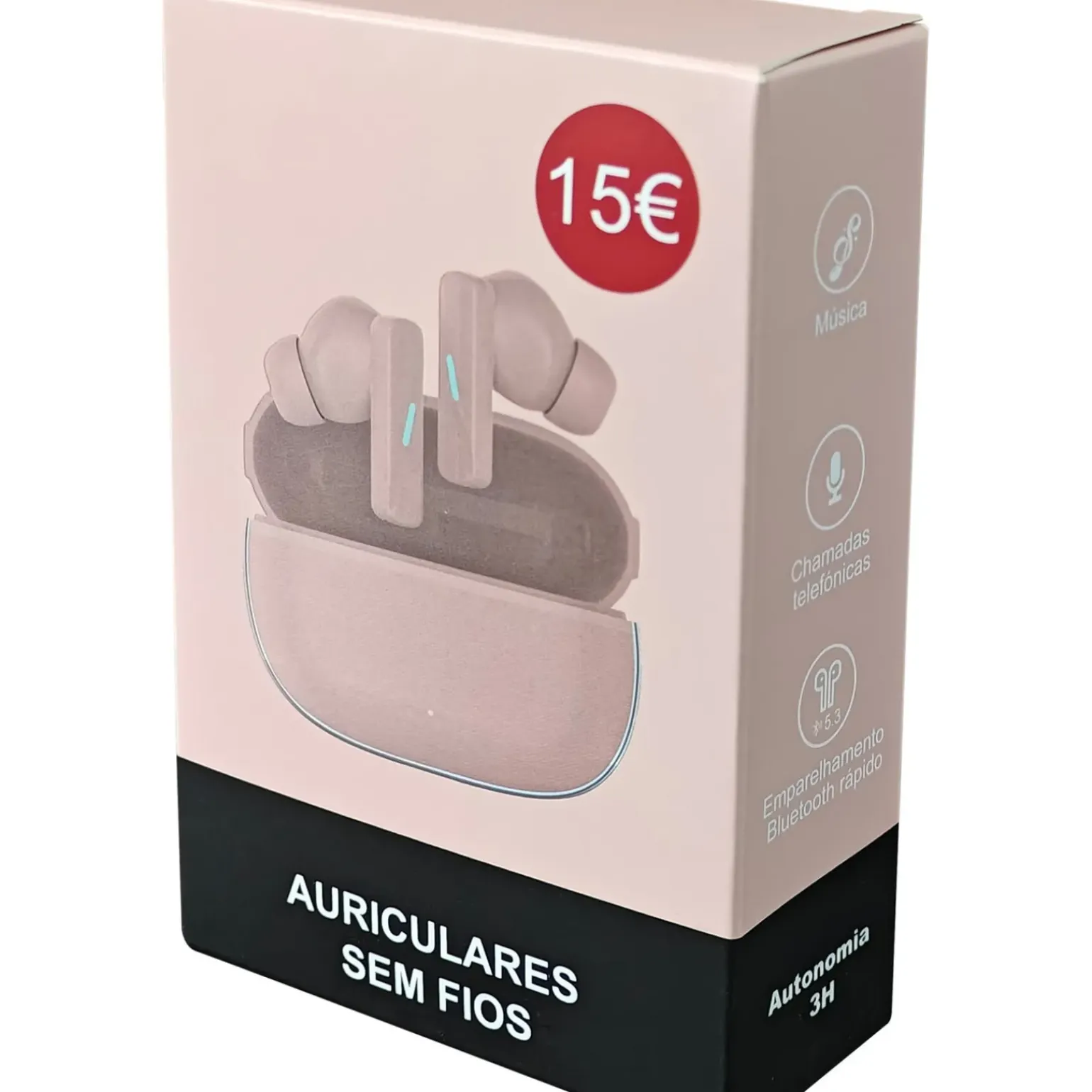 Auriculares Sem Fios Rosa Fusion