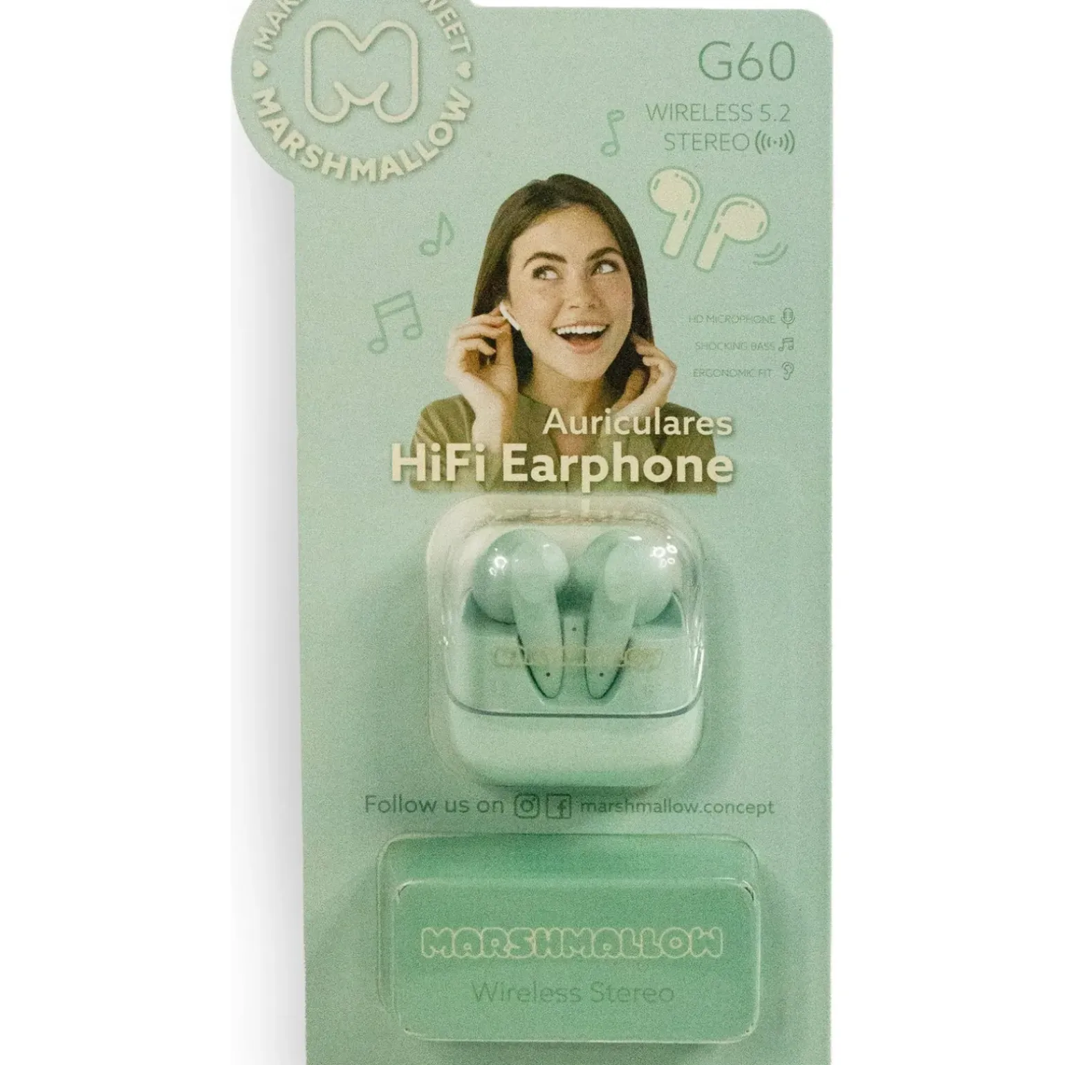 Auriculares Sortido Marshmallow
