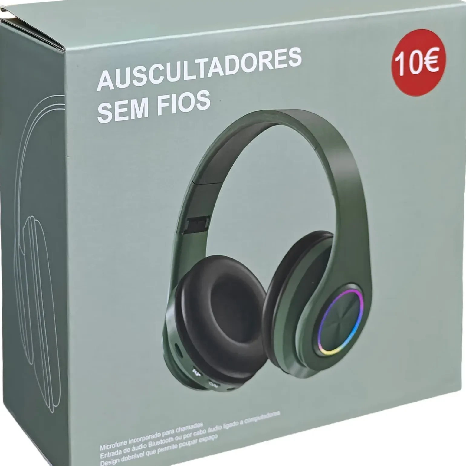 Auscultadores Sem Fios Verde Fusion