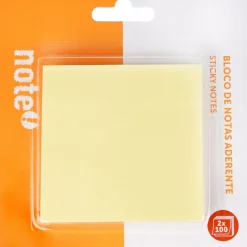 Bloco de Notas Aderente 7.6 x 7.6cm Amarelo Note!