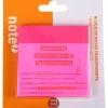 Bloco de Notas Aderente 7.5 x 7.5cm Transparente Rosa Note!