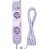 Bloco Lilás 3Tom Com Int 1Usb 1,5M