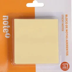 Bloco Notas Aderente 76*76Mm 2*100 Folhas Amarelo Note!