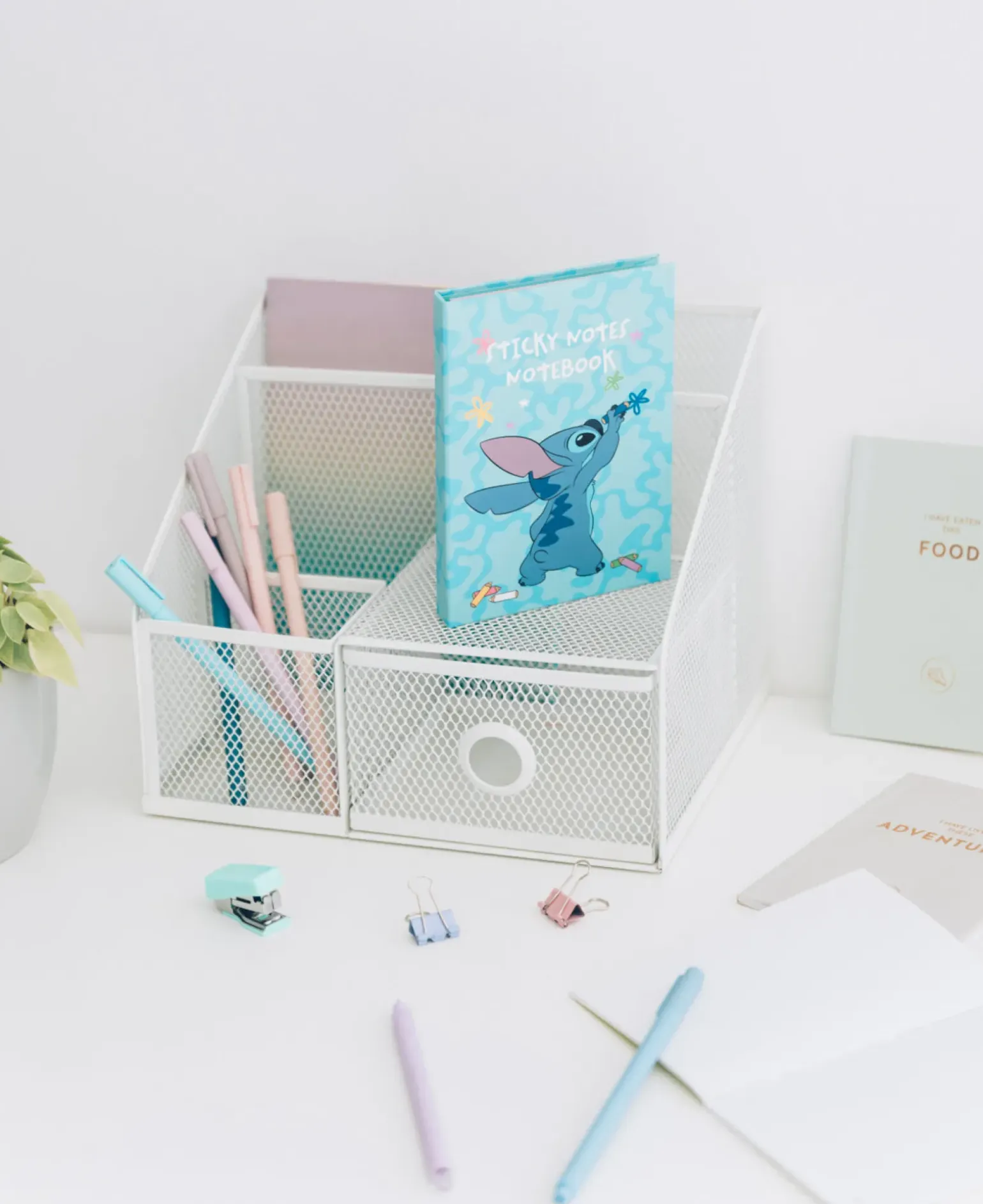 Bloco Notas Adesivas Stitch Tropical