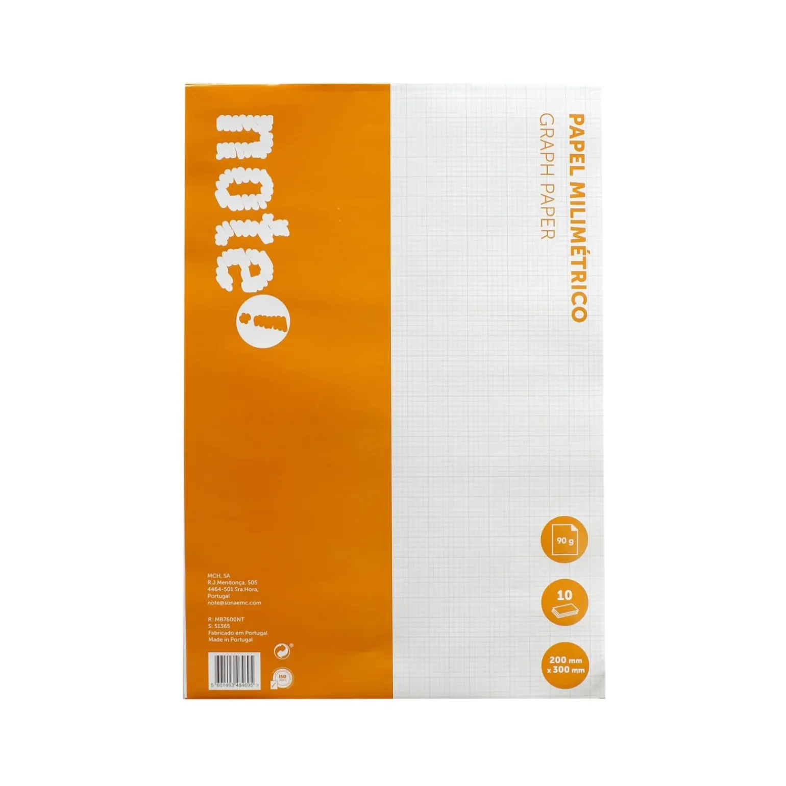 Bloco Papel Milimétrico A4 10 Folhas Note!