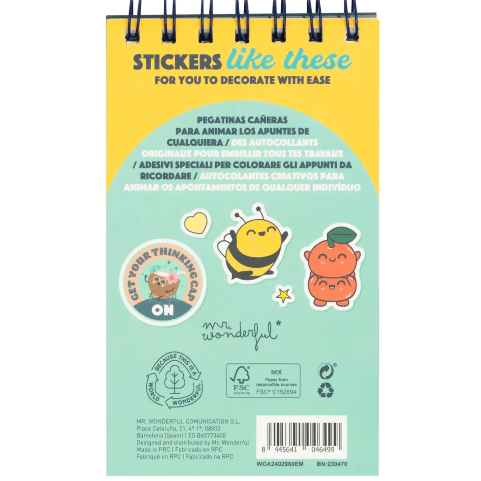 Bloco Stickers - To Make Decorating Mr. Wonderful