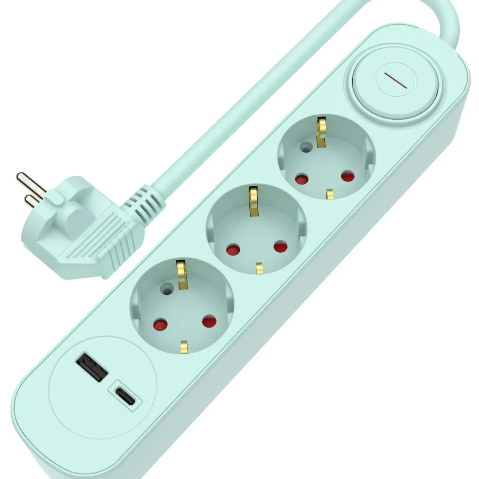 Bloco Verde 3Tom Com Int 1Usb 1,5M