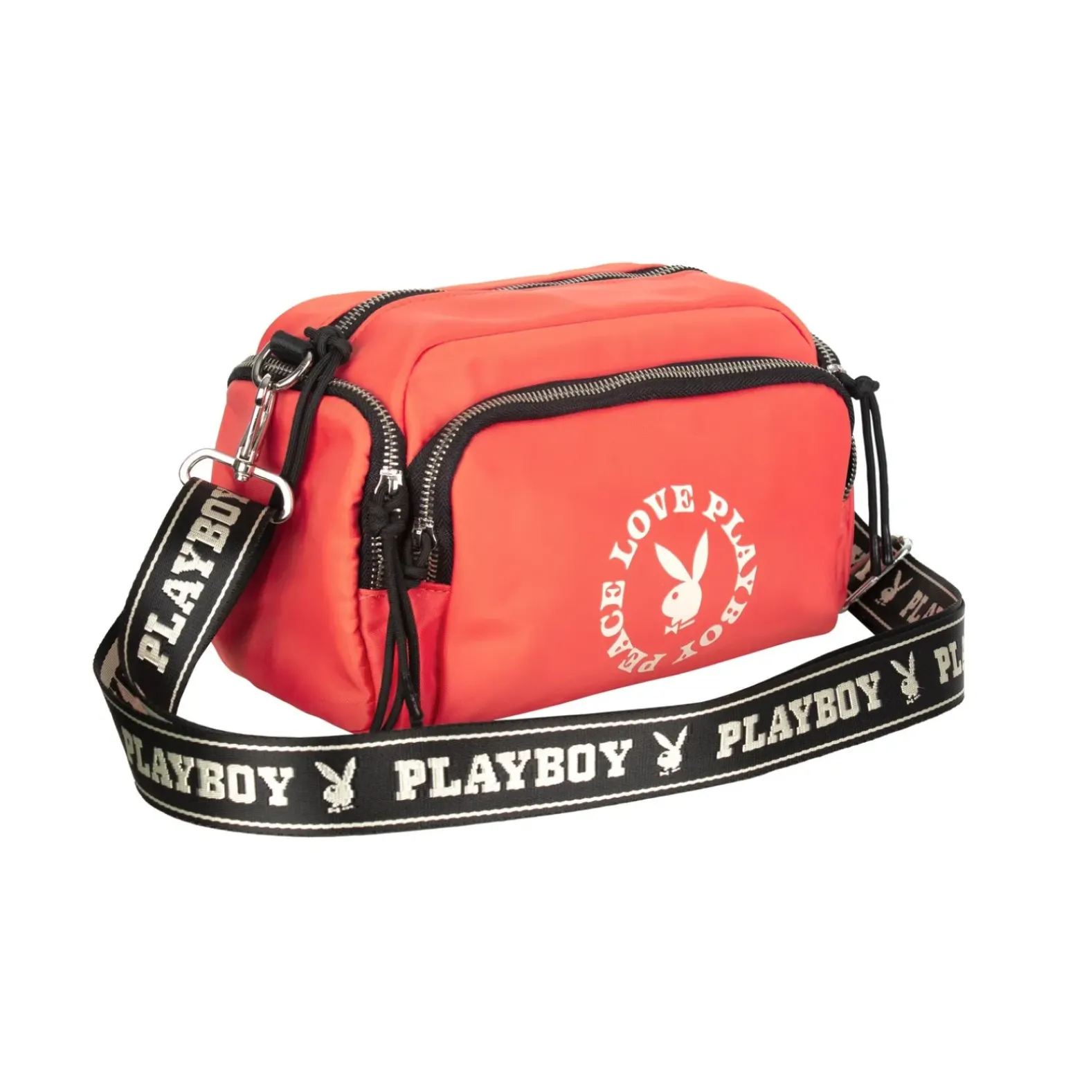 Bolsa Tiracolo Peace&Love Red Playboy