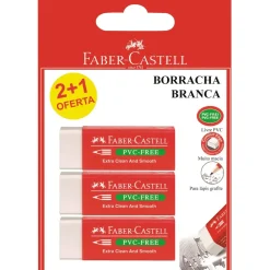 Borracha Branca 3 unidades Faber Castell
