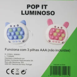 Brinquedo Popit Luminoso